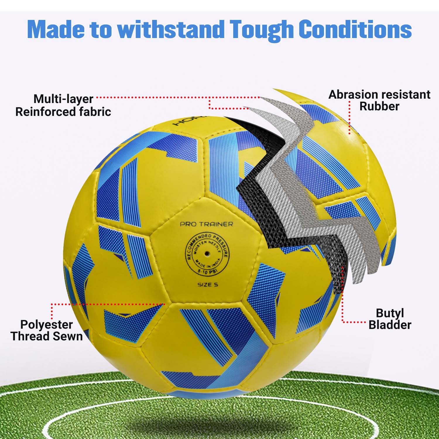Synco Horizon football (Size-5) - Image 4