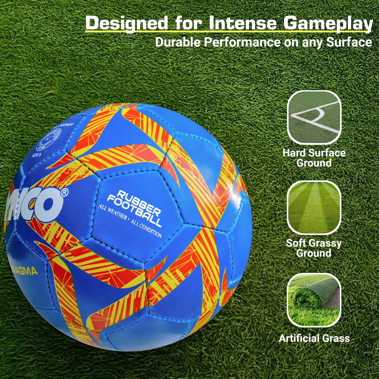 Synco Magma football (Size-5) - Image 5