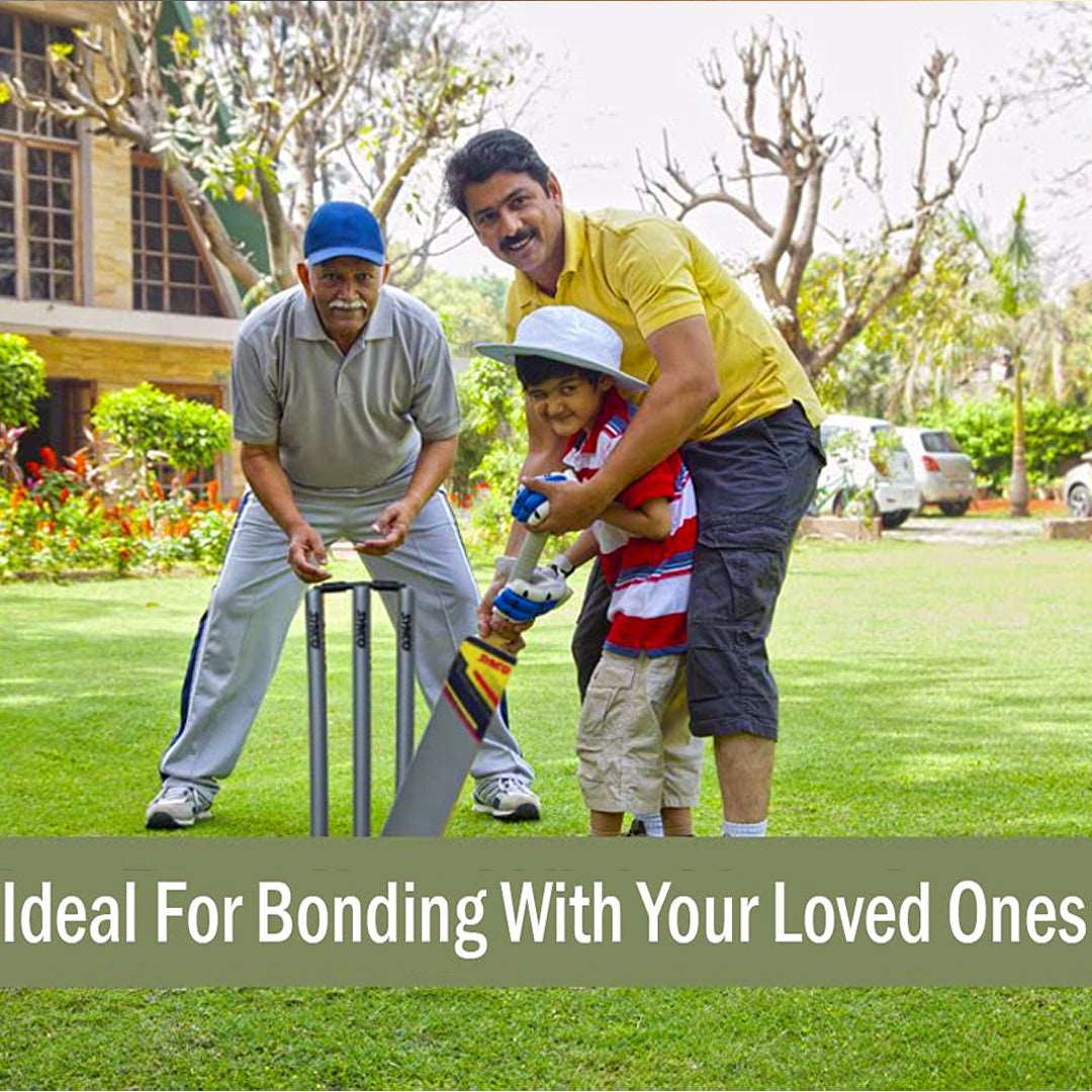 Synco Plastic Cricket Set with Ball Combo for Age Group 12-15 Years Size-5 - Image 5