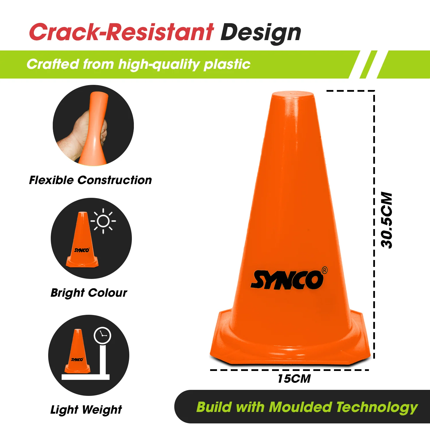 Synco Agility Traffic Cones (9 inch /12 inch) - Image 5