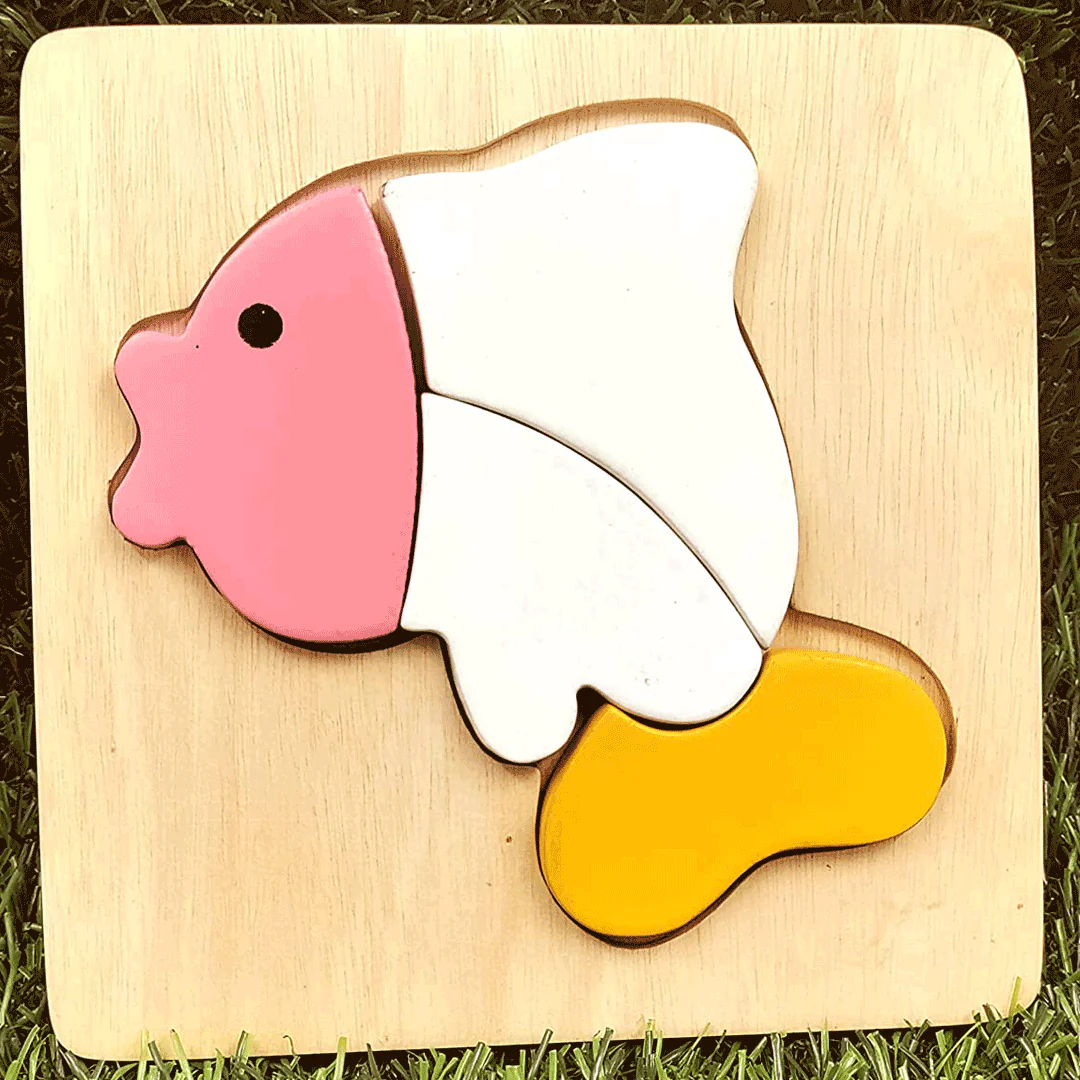 Synco Wooden Fish Puzzle Toy Game - Image 4