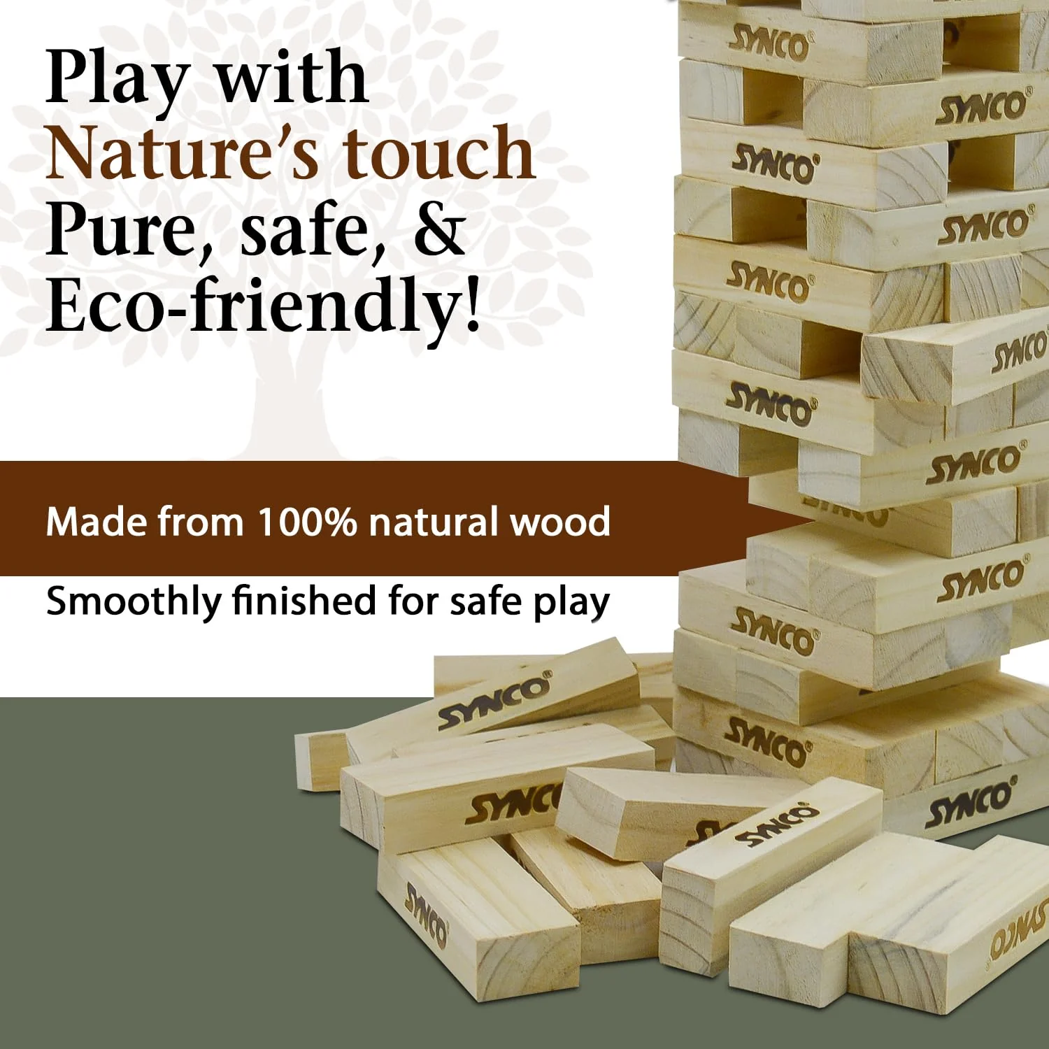 Synco Mini Tower Blocks Stacking Game - Image 5