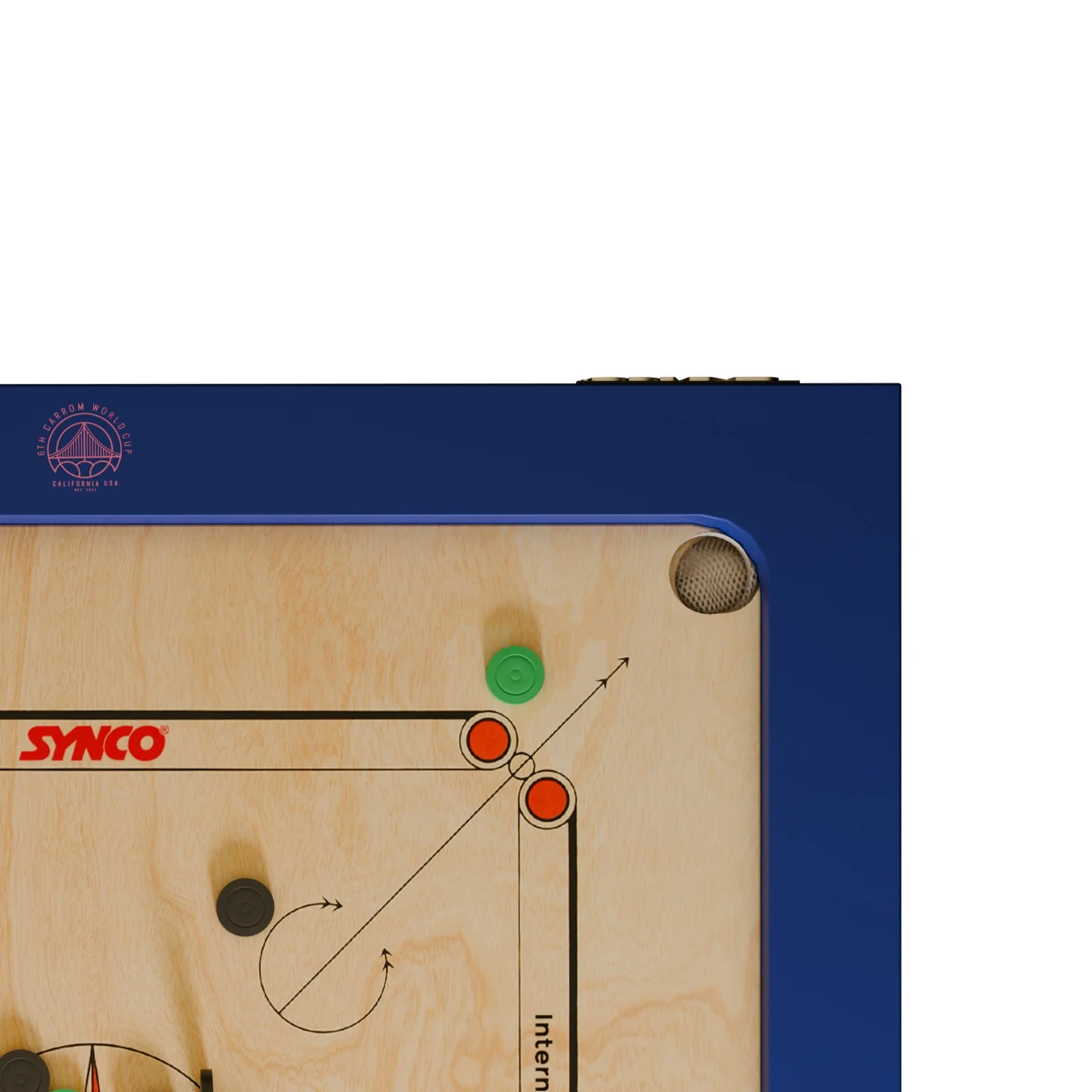 Synco World Cup Special Edition 20 mm Full size carrom board - Image 3