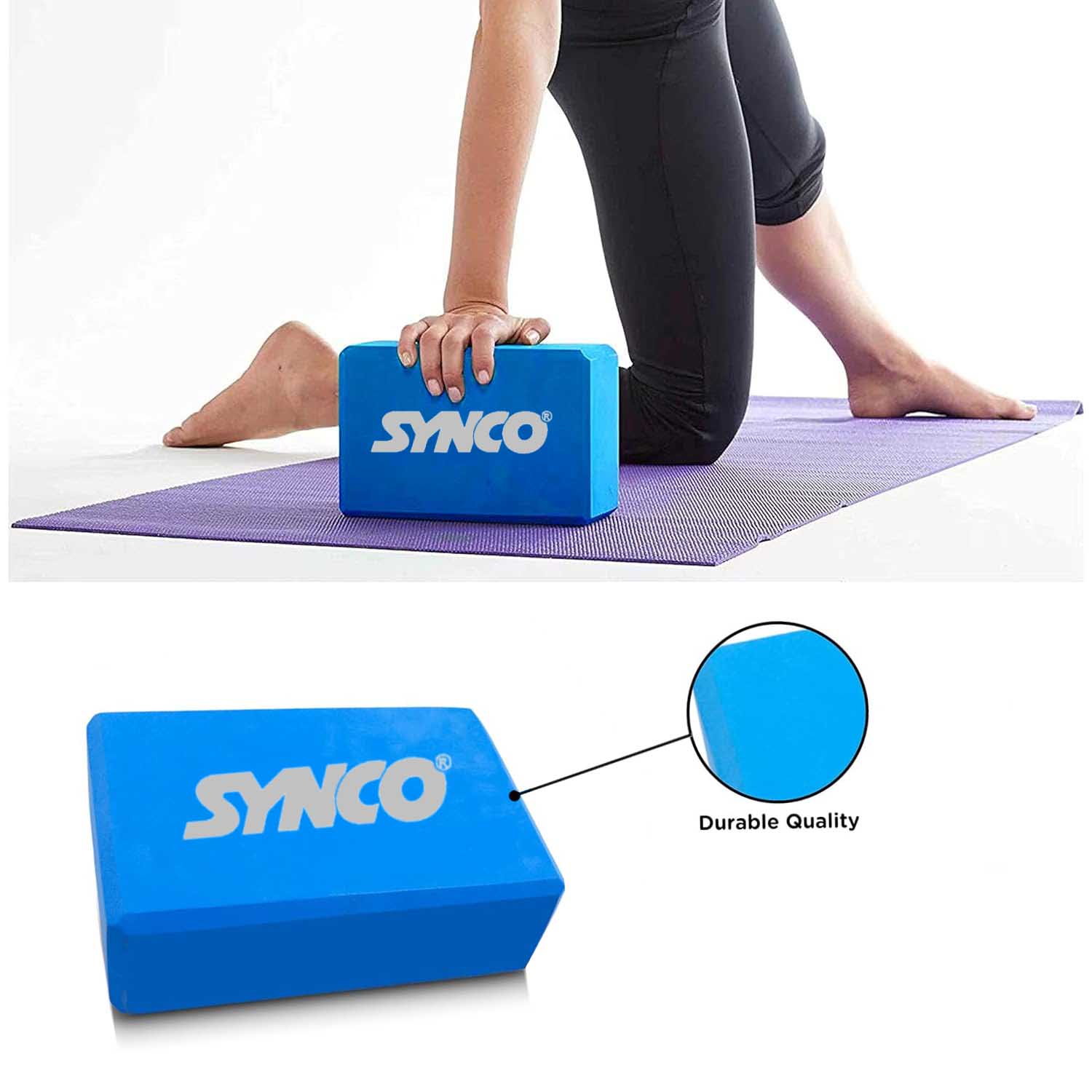 Synco Yoga Bricks - High Density Premium EVA Foam Yoga Brick Assorted color - Image 4