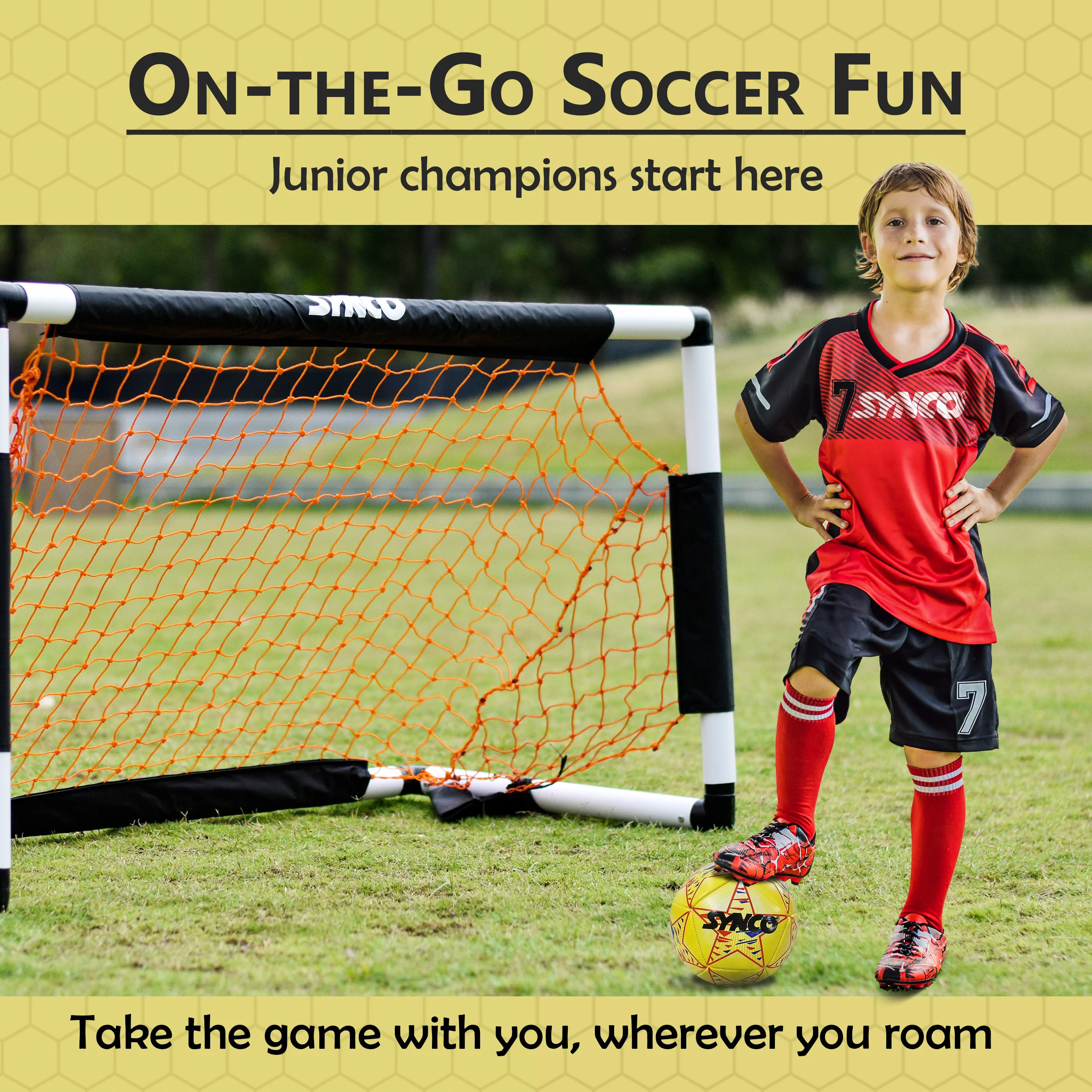 Synco Target Goal Post for Kids | Goal Post with Kids Football Combo - Image 3