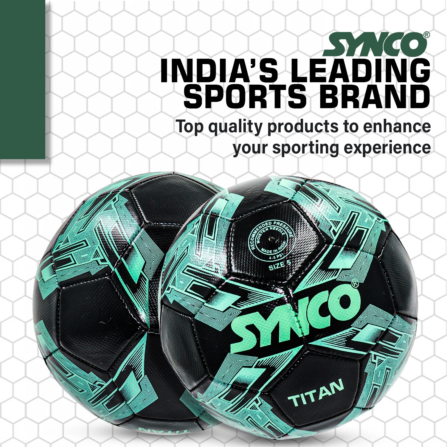 Synco Titan Football | Training Football | PVC Machine Stitched | Soccer Ball Size 5 - Image 6