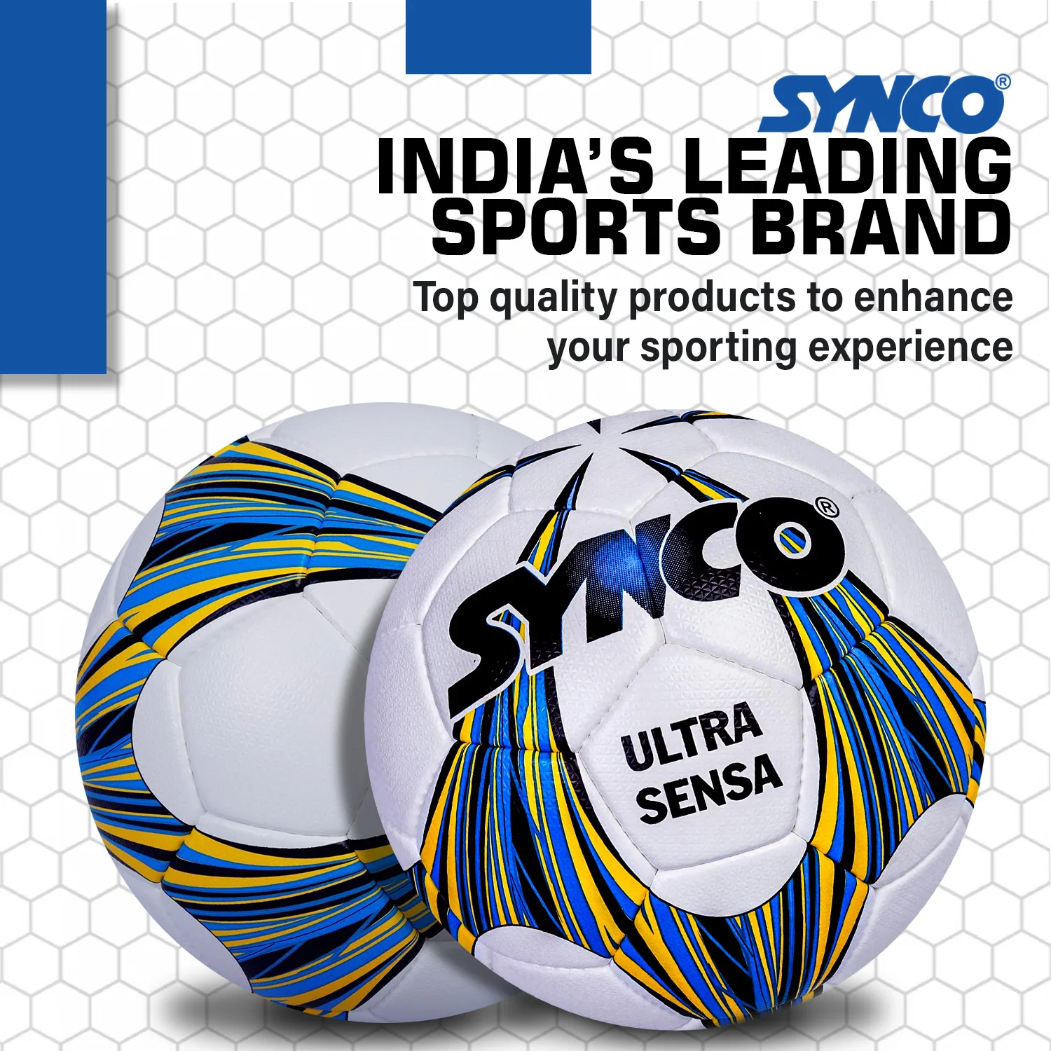 Synco Ultrasensa Football | PU Hand Stitched | Match Ball | Size 5 - Image 8