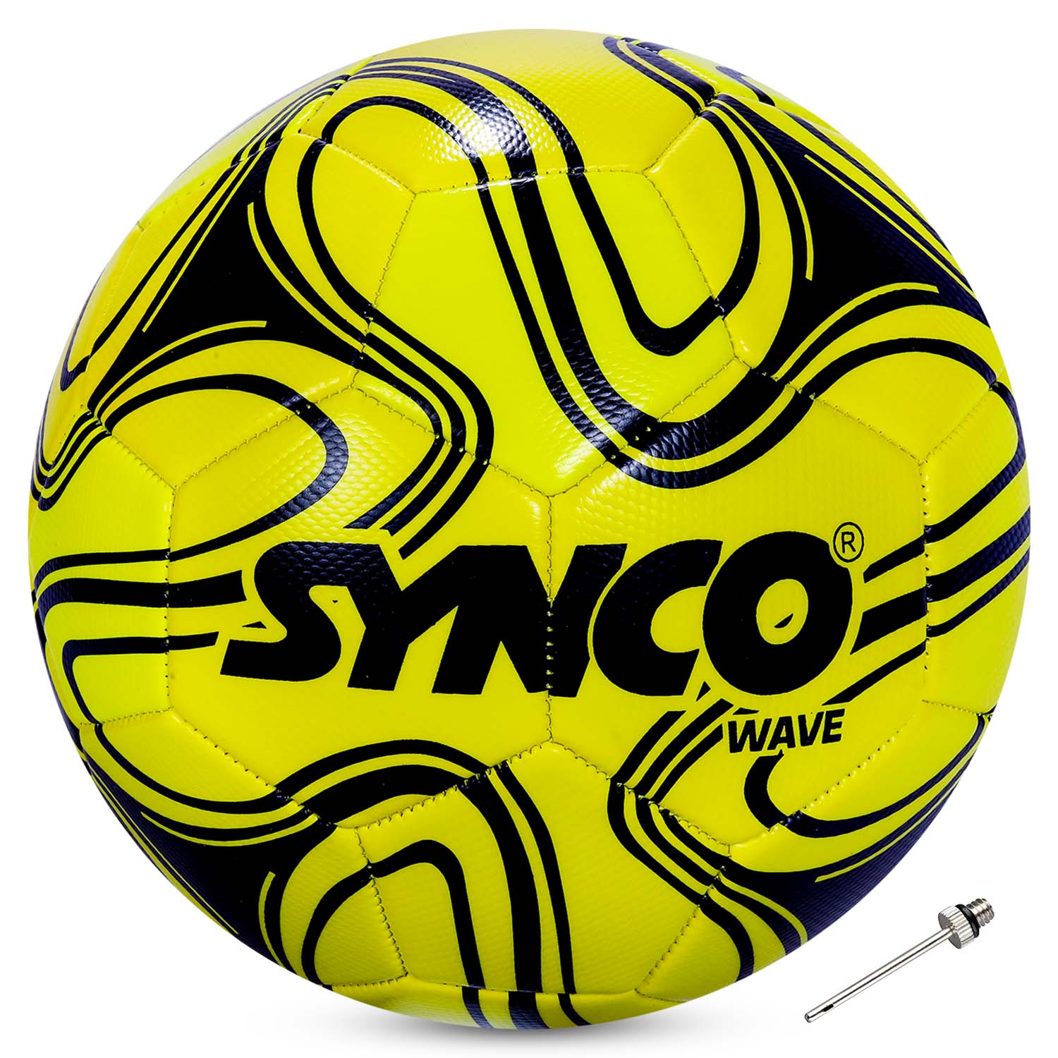 Synco Wave Football | Training Football | PVC Machine Stitched | Soccer Ball Size 5
