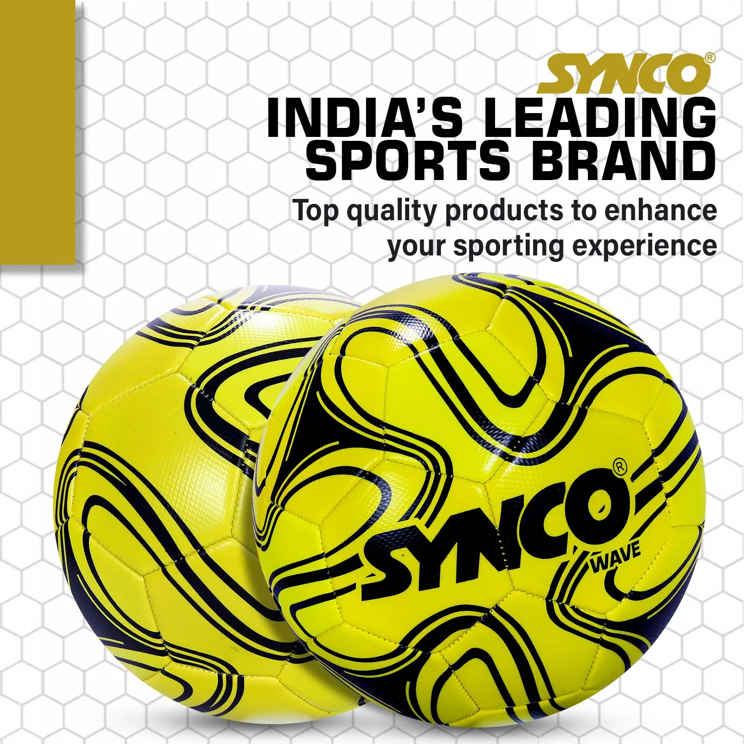 Synco Wave Football | Training Football | PVC Machine Stitched | Soccer Ball Size 5 - Image 6