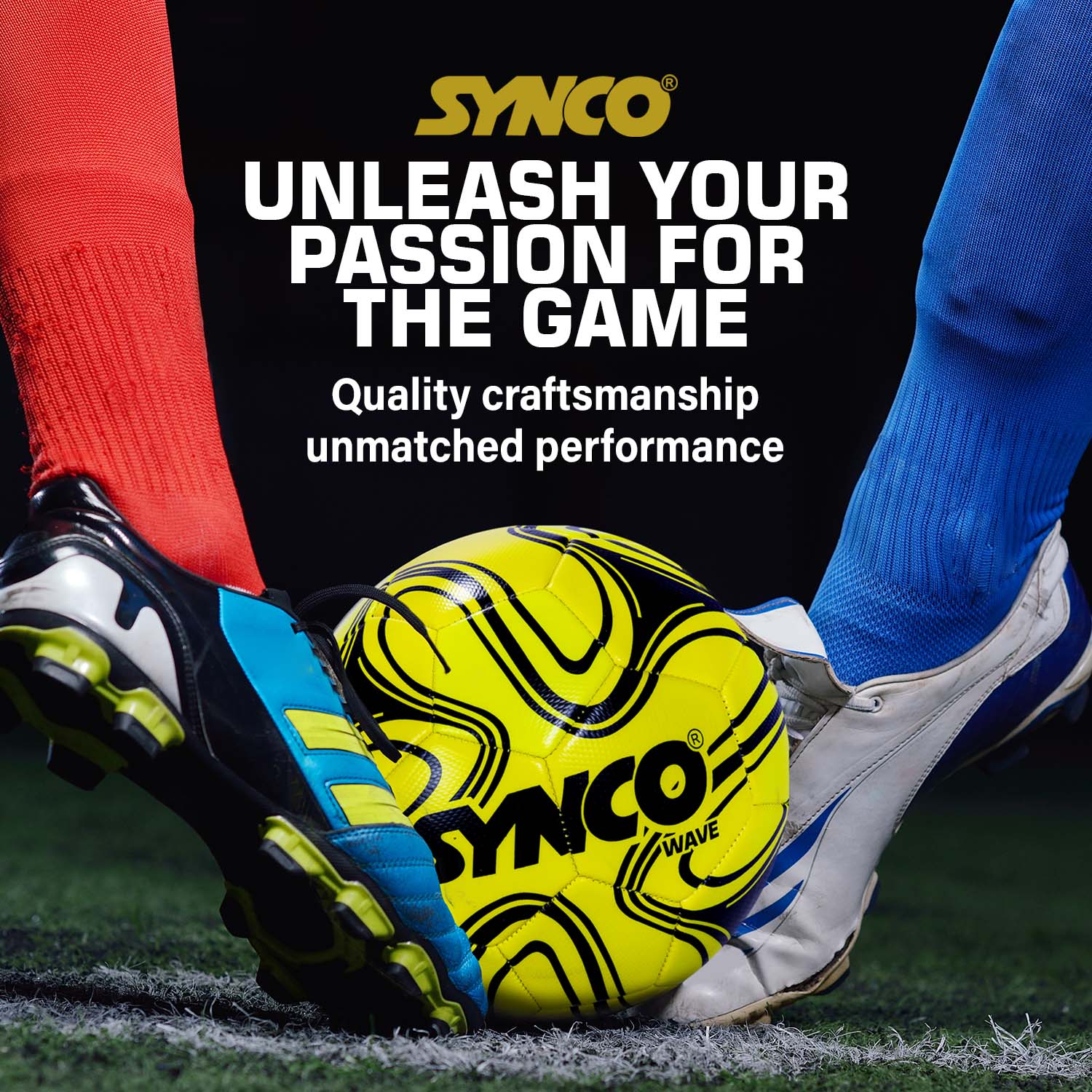 Synco Wave Football | Training Football | PVC Machine Stitched | Soccer Ball Size 5 - Image 7