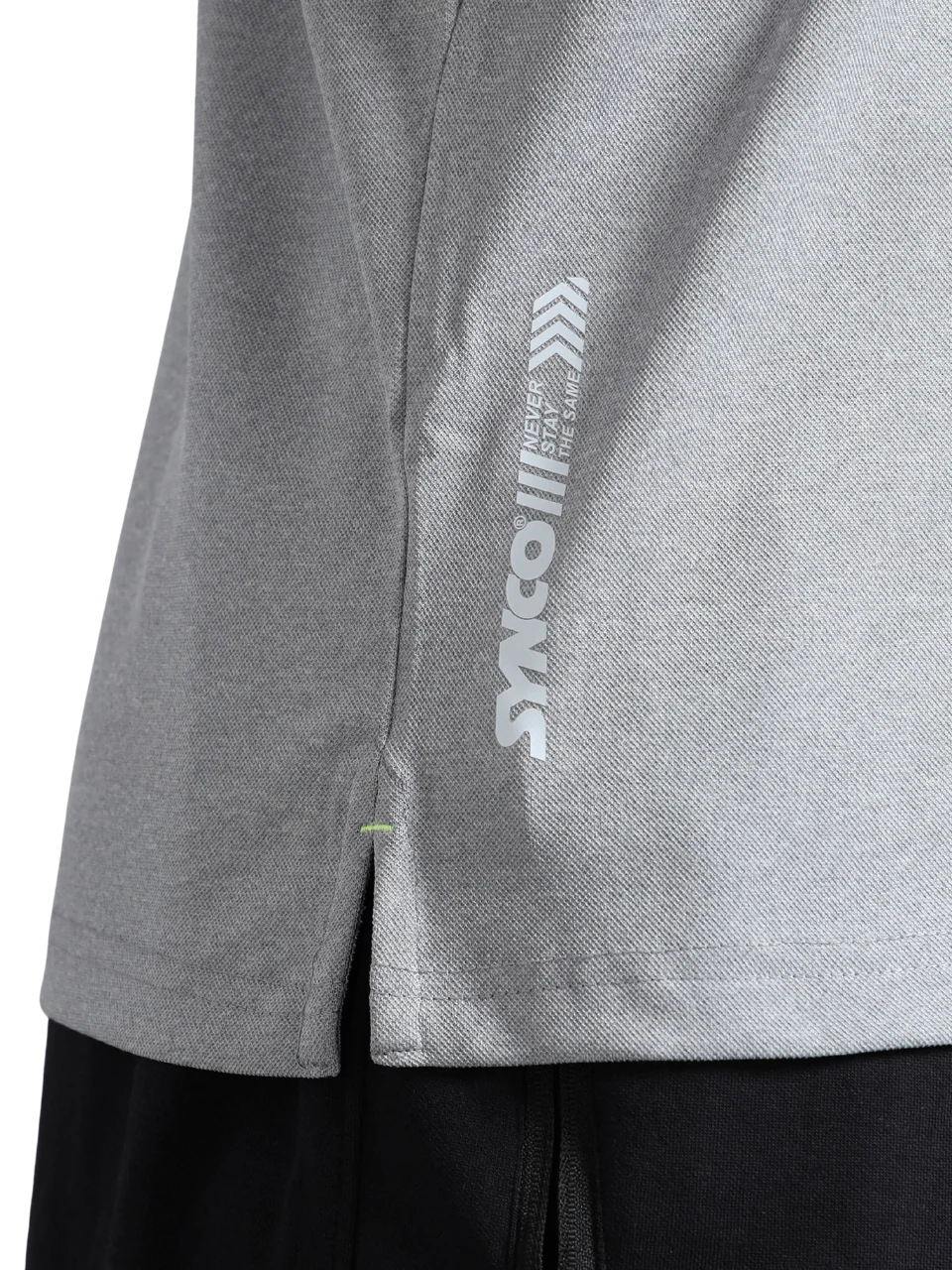 Synco Zen Polo Tshirt for Men(Grey) - Image 7