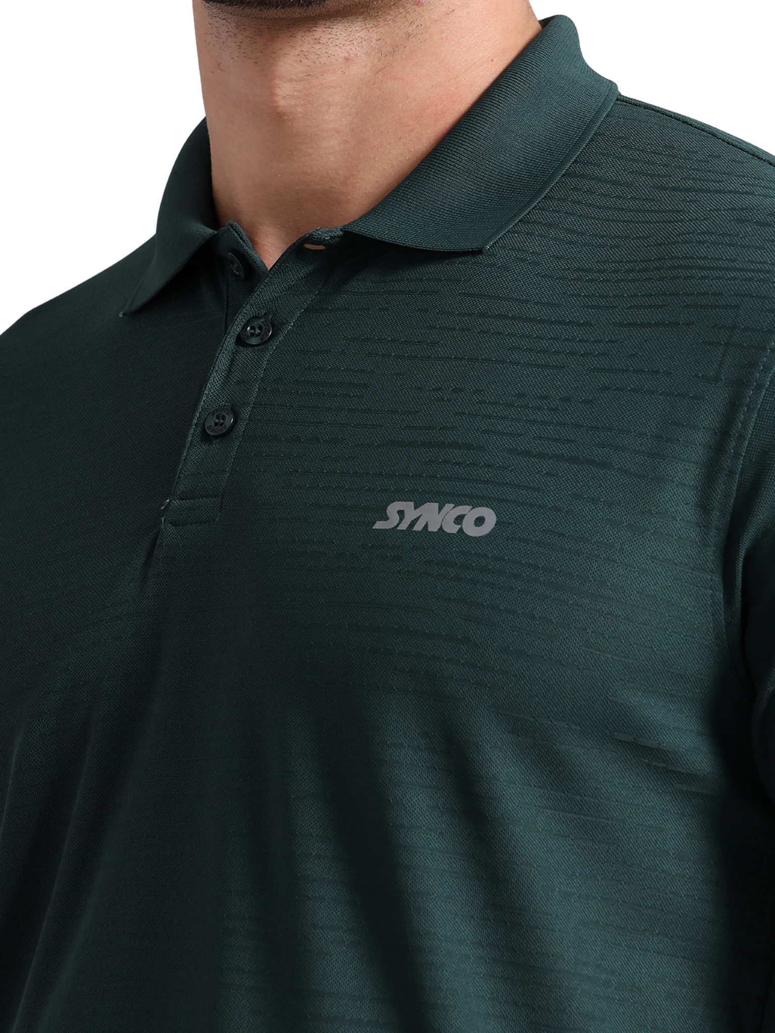 Synco Zen Polo Tshirt for Men(Green) - Image 5